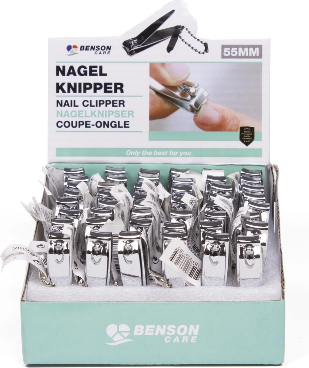 Benson Nagelknipper - Nagelschaartje - Nageltang - 55 Mm - RVS 2 Benson Nagelknipper - Nagelschaartje - Nageltang - 55 Mm - RVS - Afbeelding 2