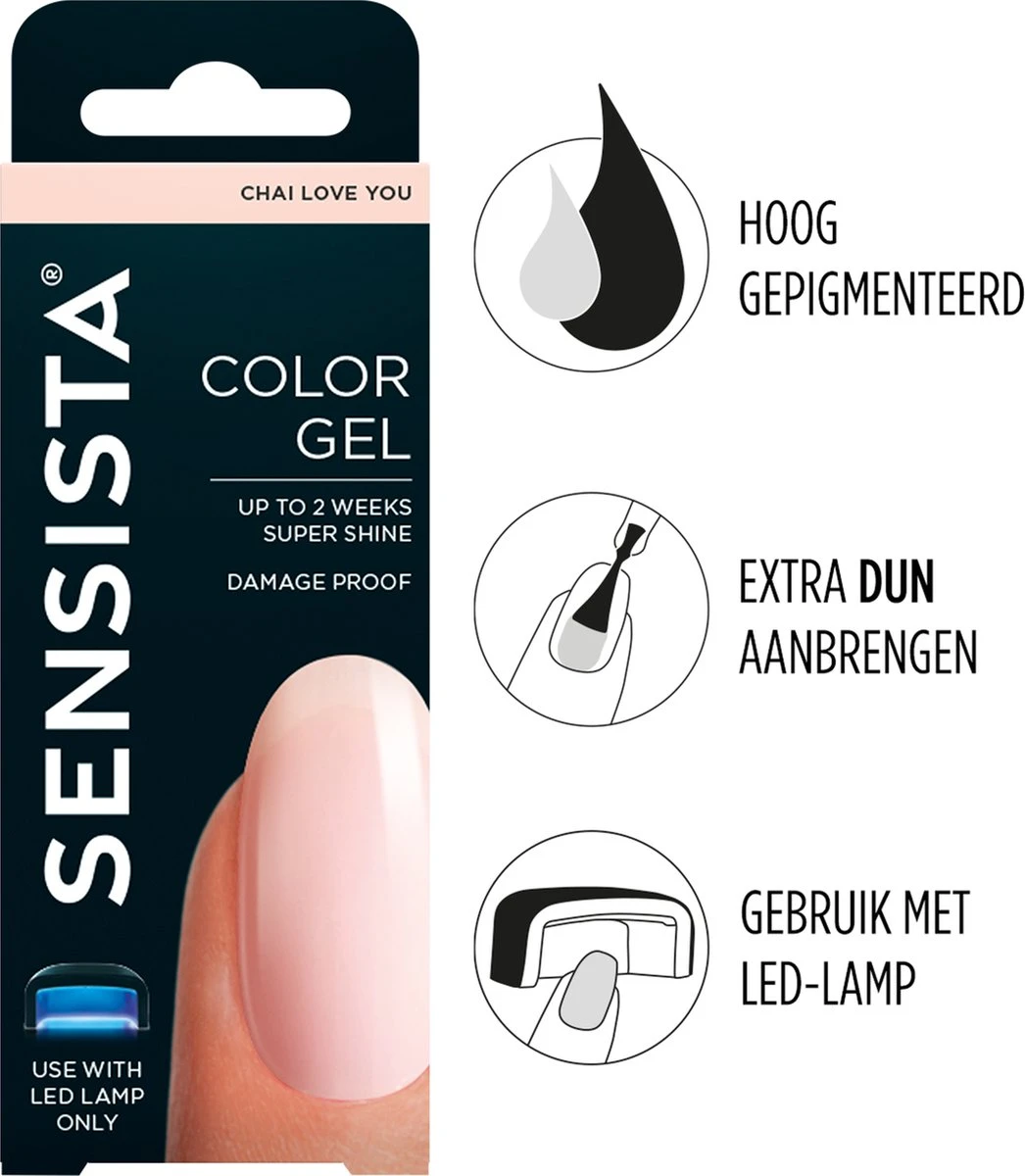 Sensista Color Gel Chai Love You - Nude/Transparant 1 Sensista Color Gel Chai Love You - Nude/Transparant