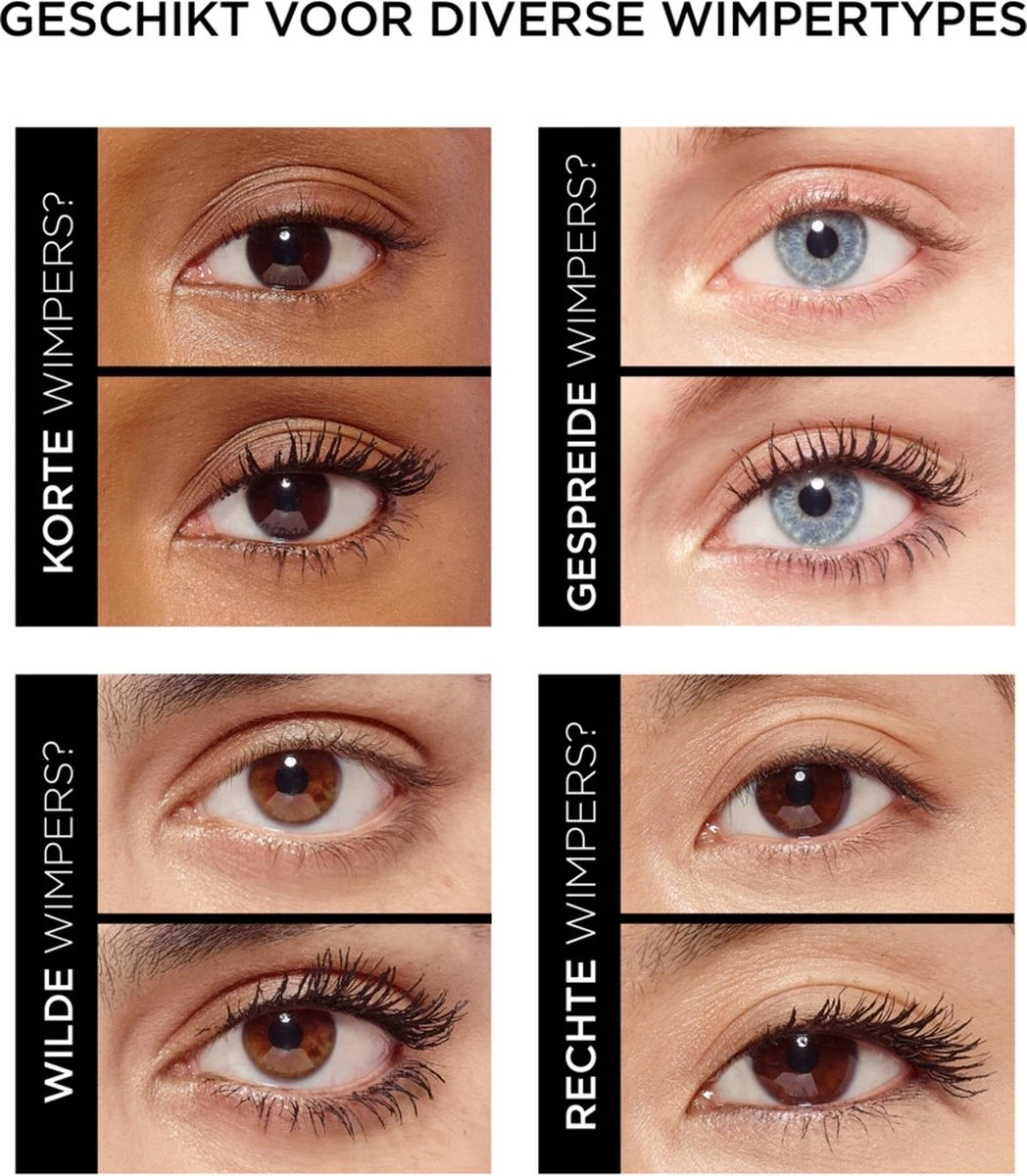 L’Oréal Paris Air Mega Volume Mascara - 01 Black Waterproof - Mega Volume Mascara - 9.4 Ml 2 L’Oréal Paris Air Mega Volume Mascara - 01 Black Waterproof - Mega Volume Mascara - 9.4 Ml - Afbeelding 2