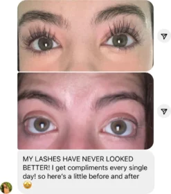 NATURA LASHES - WIMPERSERUM - LASH SERUM - EYELASH GROWTH SERUM - ECHTE RESULTATEN - TOT 55% LANGER EN 75% VOLUMINEUZER OGENDE WIMPERS -Cosmeticawinkel 1058x1200