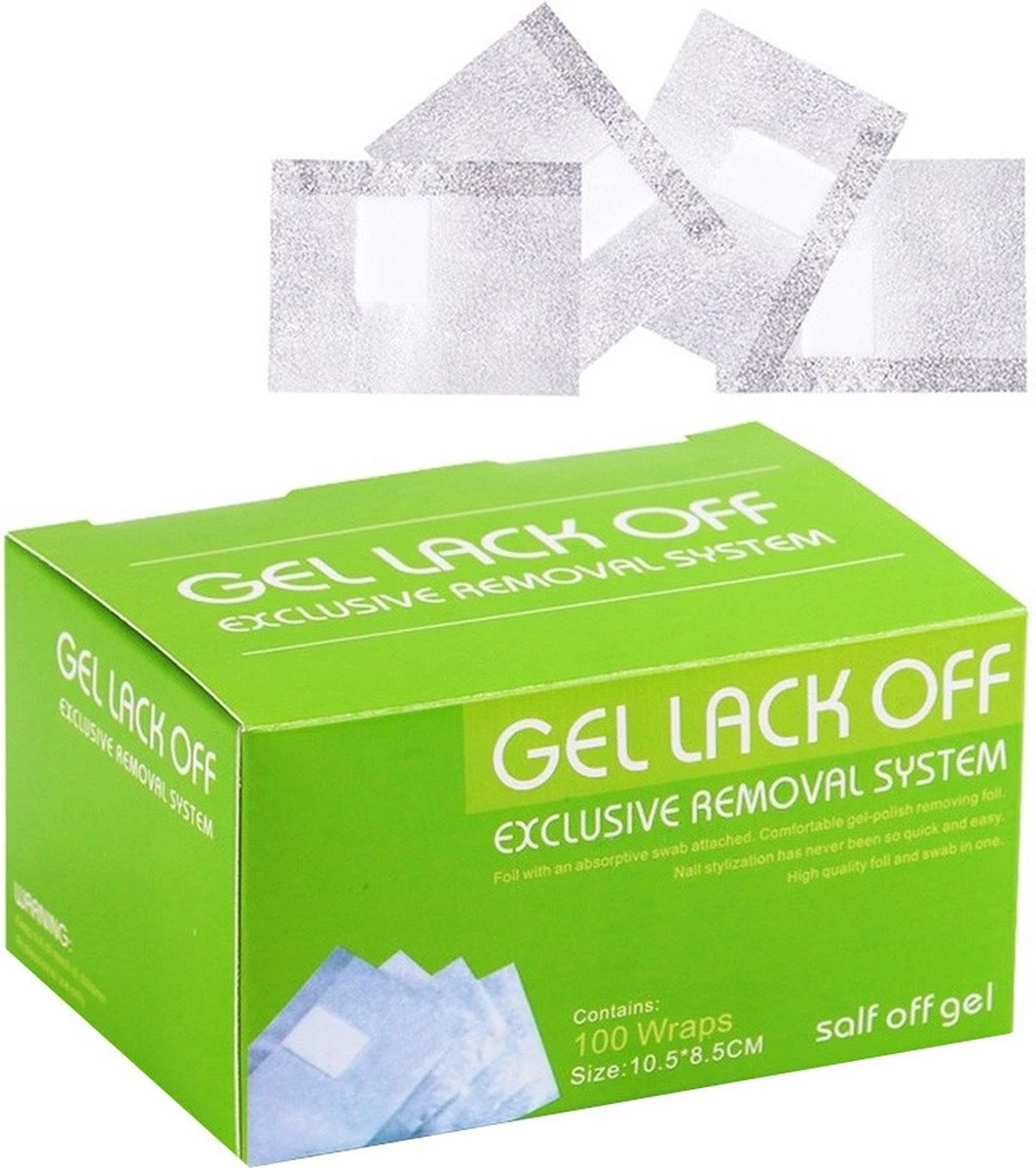 100 Stuks Gellak Remover Pads Aluminiumfolie / Gel Nagel Lak Nagellak Verwijderaar / Soak Off Remove Verwijderen 3 100 Stuks Gellak Remover Pads Aluminiumfolie / Gel Nagel Lak Nagellak Verwijderaar / Soak Off Remove Verwijderen - Afbeelding 3