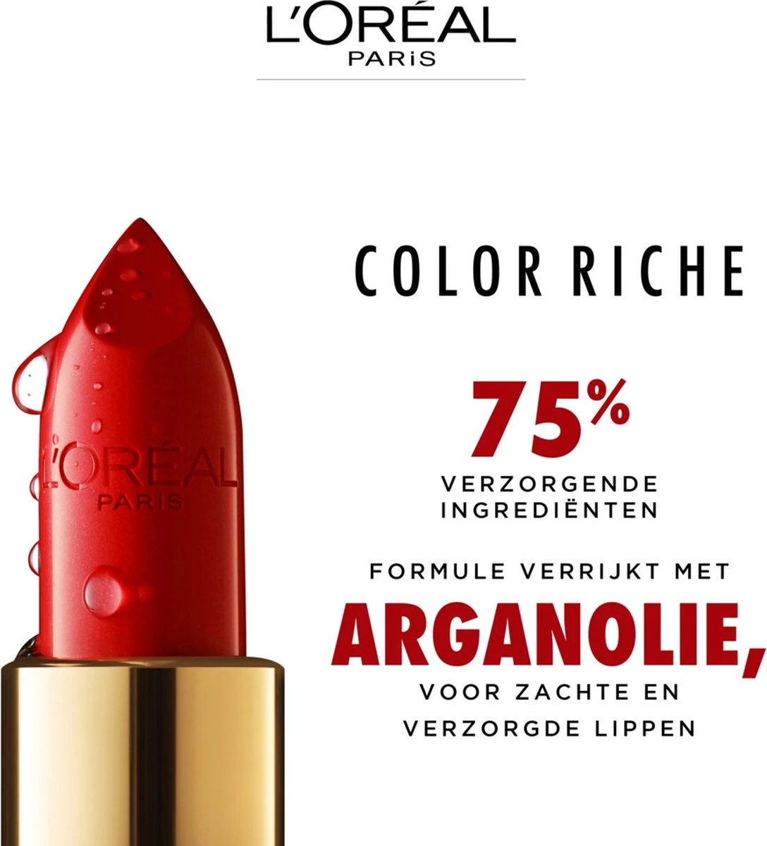 L’Oréal Paris Lippenstift Color Riche Satin - 125 Maison Marais Rood 4 L’Oréal Paris Lippenstift Color Riche Satin - 125 Maison Marais Rood - Afbeelding 4