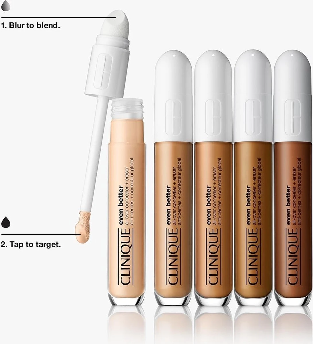 Clinique Even Better All-Over Concealer + Eraser Concealer 6 Ml - CN 52 Neutral 6 Clinique Even Better All-Over Concealer + Eraser Concealer 6 Ml - CN 52 Neutral - Afbeelding 6