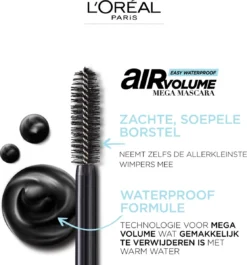 L’Oréal Paris Air Mega Volume Mascara - 01 Black Waterproof - Mega Volume Mascara - 9.4 Ml 12 L’Oréal Paris Air Mega Volume Mascara - 01 Black Waterproof - Mega Volume Mascara - 9.4 Ml -Cosmeticawinkel 1117x1200 1