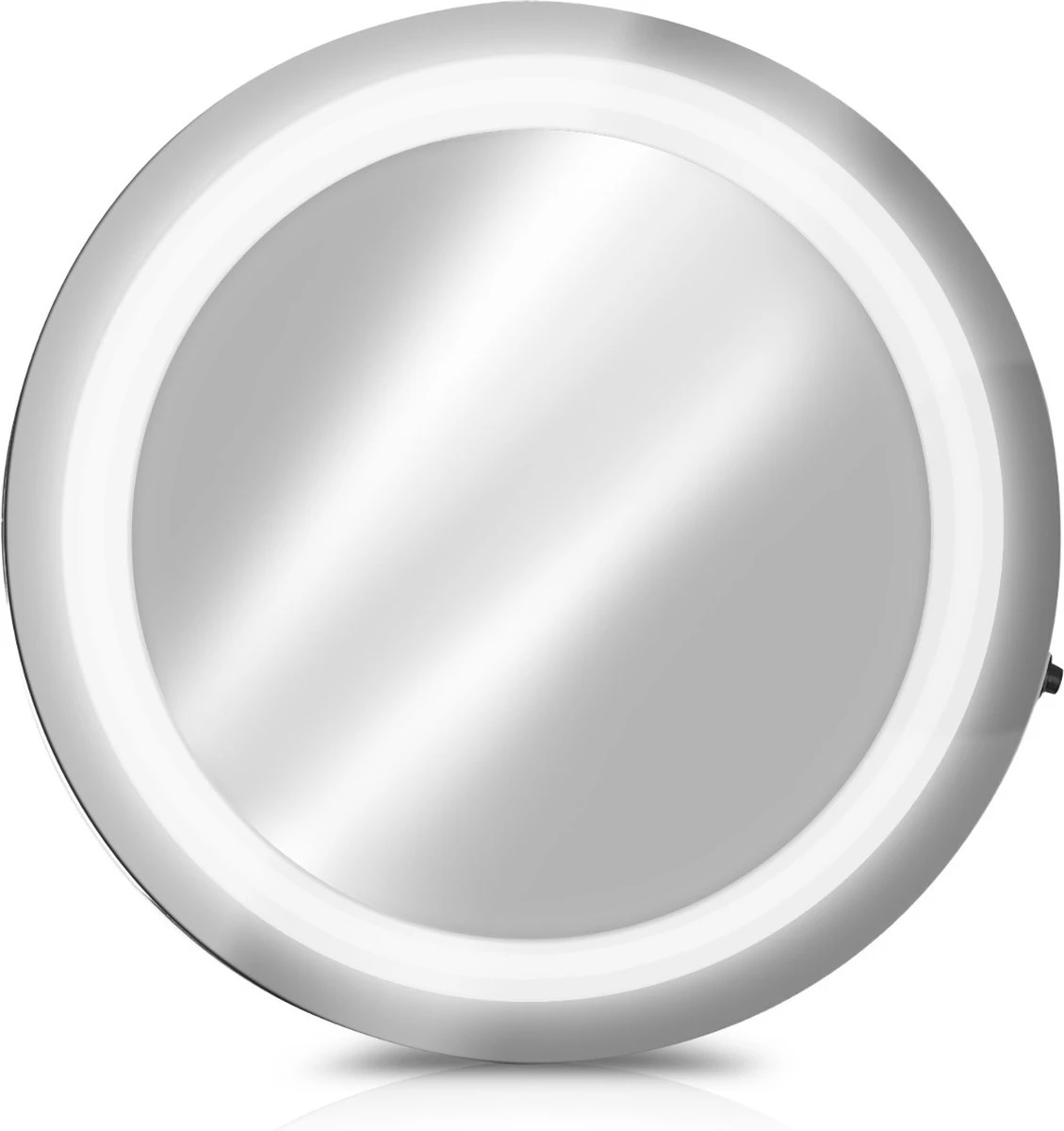 Navaris LED Make-up Spiegel - Vergrotende Cosmeticaspiegel - 360° Draaibaar - 5x Vergroting - Met Zuignap - Badkamerspiegel - Reisspiegel - Zilver 6 Navaris LED Make-up Spiegel - Vergrotende Cosmeticaspiegel - 360° Draaibaar - 5x Vergroting - Met Zuignap - Badkamerspiegel - Reisspiegel - Zilver - Afbeelding 6