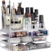 Confibel - Make-up Organizer - Cosmetica Organizer - Verstelbare Lades - Sieraden/Make-up - Cosmetica Opbergdoos - Transparant