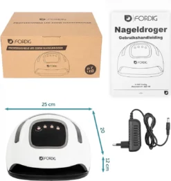 ForDig 220W Professionele Nageldroger Voor Gel Nagels - Nagellak Droger Met UV LED Lamp En Timer Voor Gelnagels - Nageldrogerlamp Met 57 LED Lampjes Voor Nagel Gellak - Geschikt Voor Manicure En Pedicure - Nagellakdroger Hard Gelpolish Builder -Cosmeticawinkel 1135x1200 11