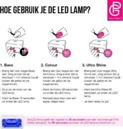 Pink Gellac - LED Lamp - Nageldroger Voor Gellak - Wit - Met Timer -Cosmeticawinkel 1140x1200 5