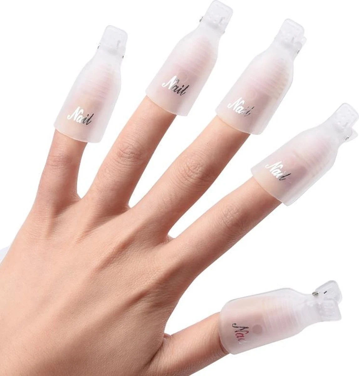 Nagellak Remover Clips Set - Soak Off Clips - Gellak Verwijderen - Soak Off Nailclips - Wit 2 Nagellak Remover Clips Set - Soak Off Clips - Gellak Verwijderen - Soak Off Nailclips - Wit - Afbeelding 2
