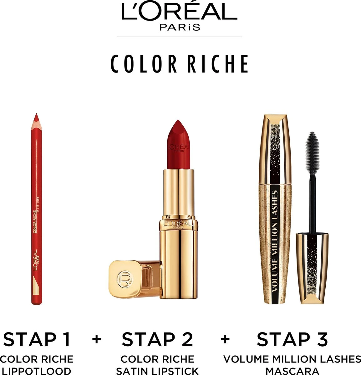 L’Oréal Paris Lippenstift Color Riche Satin - 125 Maison Marais Rood 6 L’Oréal Paris Lippenstift Color Riche Satin - 125 Maison Marais Rood - Afbeelding 6