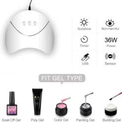 Royala M44X Gellak - Gellak Starterspakket 15 Kleuren - Gellak - Gellak Set - UV LED Lamp 36W - Manicure - Nagellak - Nail Art - 15 Kleuren Gel Polish - Nagellakset - Gellakset -Cosmeticawinkel 1197x1200 16