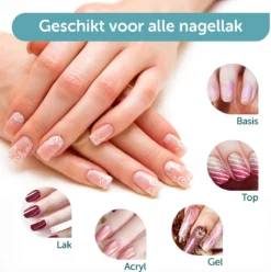 ForDig 220W Professionele Nageldroger Voor Gel Nagels - Nagellak Droger Met UV LED Lamp En Timer Voor Gelnagels - Nageldrogerlamp Met 57 LED Lampjes Voor Nagel Gellak - Geschikt Voor Manicure En Pedicure - Nagellakdroger Hard Gelpolish Builder -Cosmeticawinkel 1197x1200 19