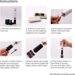 Lashes & More - GLUE SHAKER - Lijmschudder - Inkt Mixen - GLUE MIXER - Voor Het Goed Mengen Van Wimperlijm Nagellak Pigment Of Tattoo Inkt - Met Ventilator -Cosmeticawinkel 1198x1200 16