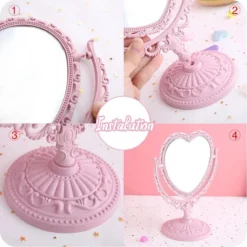 Kawaii Roze Makeup Spiegel - Hart Spiegel - Dubbelzijdig - Makeup Mirror 13 Kawaii Roze Makeup Spiegel - Hart Spiegel - Dubbelzijdig - Makeup Mirror -Cosmeticawinkel 1198x1200 26