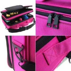 Cosmetica Koffer - Make-up Koffer Met Verstelbare Vakken - Visagie En Nagelstyliste Beauty Koffer - 40x30x14CM - Roze -Cosmeticawinkel 1198x1200 29