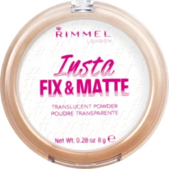 Rimmel London Insta Fix & Matte Make-uppoeder - 01 Clear -Cosmeticawinkel 1198x1200 3
