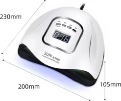 Merkloos Daniqqi - 80 Watt UV LED Lamp Nagels - 45 Leds Nagellamp - Wit -Cosmeticawinkel 1200x1004 2