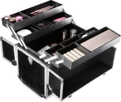 A.T. Shop Cosmeticakoffer, Make-up Koffer, Beauty Case, Bewaren Van Make-up, Nagellak. Zwart -Cosmeticawinkel 1200x1016 1