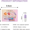 HANDAIYAN Mini Pil Lipgloss Capsule Lippenstift Lippenstift Voorbeeld 8 Kleurenset