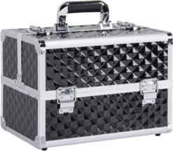 Make-upkoffer, Kapperskoffer, Cosmeticakoffer, Lege Nagelkoffer, Multikoffer, Afsluitbaar Voor Nageldesign/massageolie/fotoapparatuur, 34,7 X 22,2 X 25 Cm HMTM-YAHEE-411176 -Cosmeticawinkel 1200x1043 2