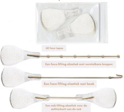 Face Lift Tape - Licht Haar - Facelift Zonder Chirurgie - Instant Eyes, Face And Neck Lift - Blond/wit/licht Haar - 40 Stuks - Transparent -Cosmeticawinkel 1200x1077 3