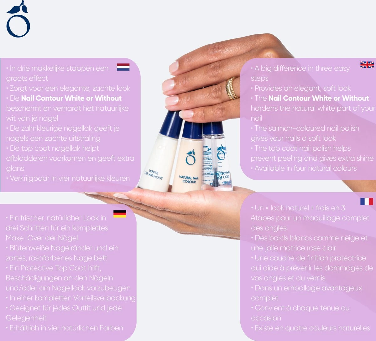 Herome French Manicure Set Salmon - Complete Set In 3 Stappen Een French Manicure - Met Een Salmon Kleurlak, Een Witte Nagellak Voor De Nagelranden En Een Top Coat - 3x10ml. 3 Herome French Manicure Set Salmon - Complete Set In 3 Stappen Een French Manicure - Met Een Salmon Kleurlak, Een Witte Nagellak Voor De Nagelranden En Een Top Coat - 3x10ml. - Afbeelding 3