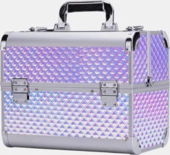 Merkloos Luxe Cosmeticakoffer, Make-up Koffer, Nagel Koffer, Visagie Koffer 32x21x26