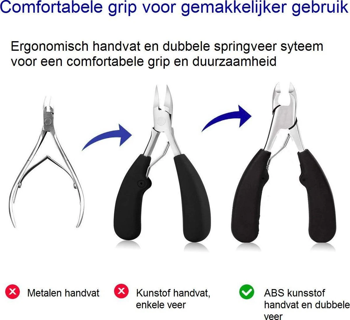 Merkloos Nageltang Met Gebogen Bek + Vijl - Nagelknipper Set - Pedicure Set 3 Merkloos Nageltang Met Gebogen Bek + Vijl - Nagelknipper Set - Pedicure Set - Afbeelding 3
