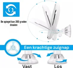 Merkloos Make-Up Spiegel - 5X Vergroting - LED Licht - Make Up Spiegel Met Verlichting - Vergrootspiegel Met Zuignap 6 Merkloos Make-Up Spiegel - 5X Vergroting - LED Licht - Make Up Spiegel Met Verlichting - Vergrootspiegel Met Zuignap -Cosmeticawinkel 1200x1114 2
