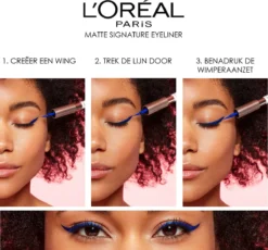 L'Oréal Paris Matte Signature Eyeliner Van Superliner – Matte Liquid Eyeliner – Waterproof - 07 Copper – Bruin -Cosmeticawinkel 1200x1115 5