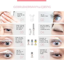 Merkloos Upgraded Wimper Lifting Set - Lash Lift Kit- Lashlift - Extra Uitgebreide Editie - 45 Delig -Cosmeticawinkel 1200x1116