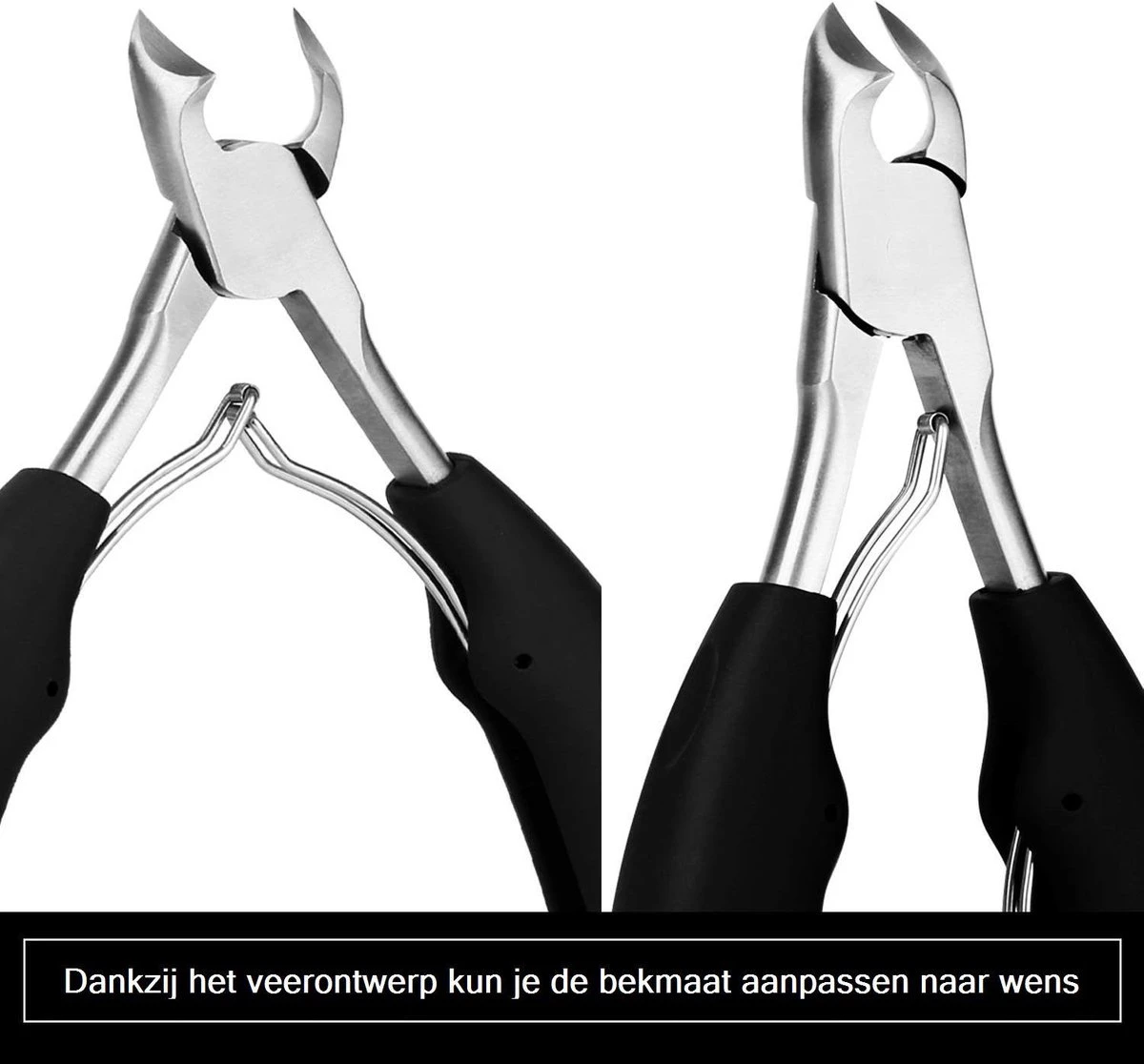 Merkloos Nageltang Met Gebogen Bek + Vijl - Nagelknipper Set - Pedicure Set 2 Merkloos Nageltang Met Gebogen Bek + Vijl - Nagelknipper Set - Pedicure Set - Afbeelding 2