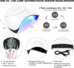 Royala M44X Gellak - Gellak Starterspakket 15 Kleuren - Gellak - Gellak Set - UV LED Lamp 36W - Manicure - Nagellak - Nail Art - 15 Kleuren Gel Polish - Nagellakset - Gellakset -Cosmeticawinkel 1200x1117 2