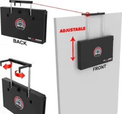 360 ° Graden Spiegel - SELF Cut Mirror System - DRIE Zijspiegel Voor Zelfknippend Haar Met In Hoogte Verstelbare Telescopische Haken (360 Spiegels Met LED-verlichting) (Slechts 360 Spiegels) -Cosmeticawinkel 1200x1121