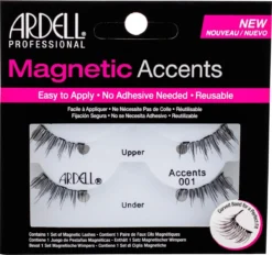 Ardell Professional Magnetic Double Strip Accents Lashes - 001 Accents - Magnetische Nepwimpers - Set Kunstwimpers - Zwart -Cosmeticawinkel 1200x1127