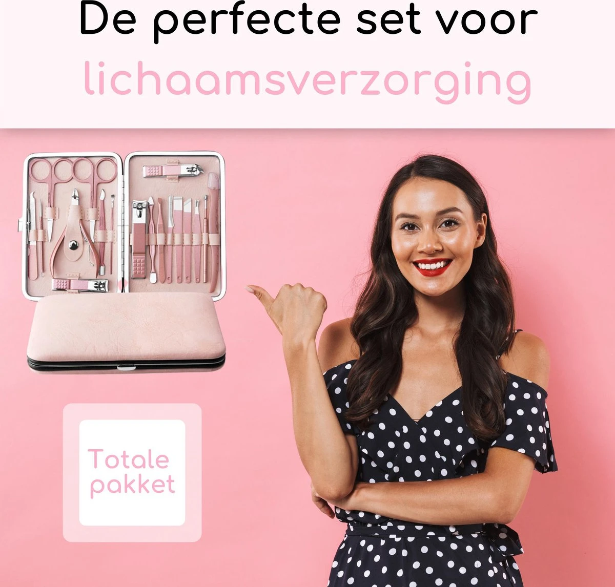 ⭐ATV PERFECTUM Luxe 18-delige - Manicure Set - Met Lederen Opbergetui - Manicureset - Nagelschaartje - Manicuresetje 4 ⭐ATV PERFECTUM Luxe 18-delige - Manicure Set - Met Lederen Opbergetui - Manicureset - Nagelschaartje - Manicuresetje - Afbeelding 4