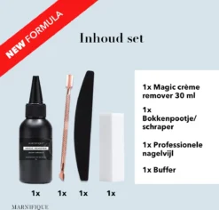 Marnifique® - NEW FORMULA - Gellak Cream Remover Set 30 Ml - Gel Polish Remover - Gellak Remover - Gel Polish - Gellak Verwijderen - Gellak Verwijderaar - Nagellak Remover - BIAB Remover - Vijl - Aceton -Cosmeticawinkel 1200x1146