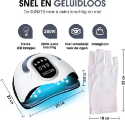 UV Lamp Gelnagels - 280 Watt - Gellak Lamp - Nagellamp - Nageldroger -Cosmeticawinkel 1200x1154 5
