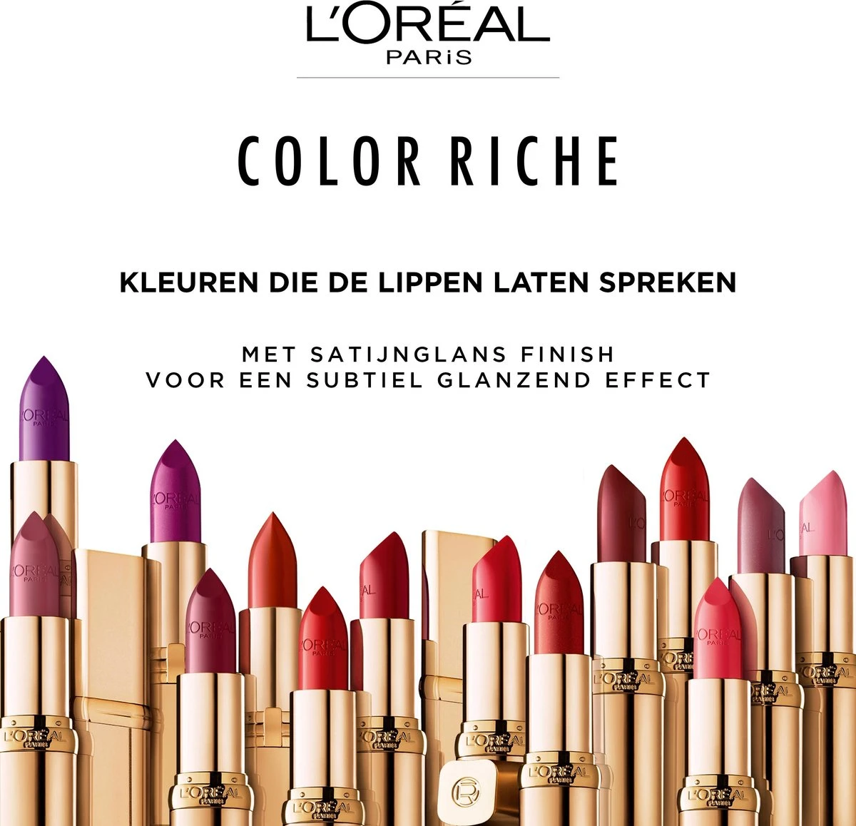 L’Oréal Paris Lippenstift Color Riche Satin - 125 Maison Marais Rood 10 L’Oréal Paris Lippenstift Color Riche Satin - 125 Maison Marais Rood - Afbeelding 10