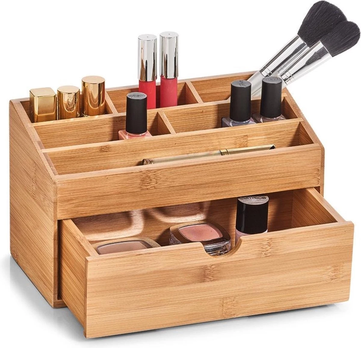 Zeller Present Houten Bureau Organizer - C-04-4-CHout - Sorteervakken & Duurzaam 5 Zeller Present Houten Bureau Organizer - C-04-4-CHout - Sorteervakken & Duurzaam - Afbeelding 5