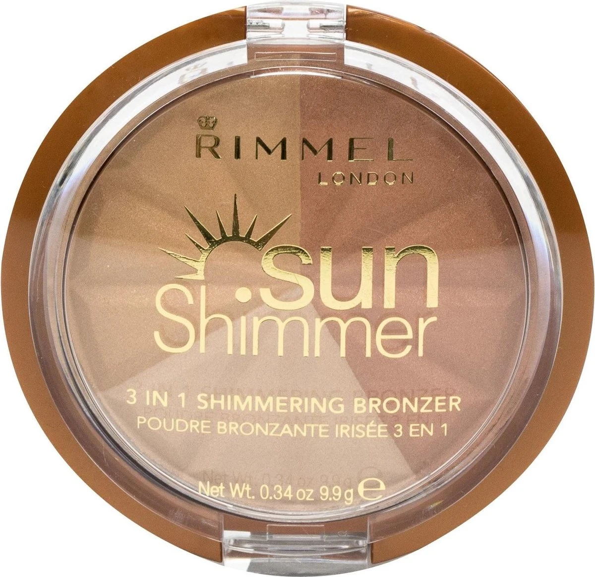 Rimmel London Rimmel - SunShimmer 3 In 1 Shimmering Bronzer Lustrous Powder 9.9 G 1 Gold Princess - 3 Rimmel London Rimmel - SunShimmer 3 In 1 Shimmering Bronzer Lustrous Powder 9.9 G 1 Gold Princess - - Afbeelding 3