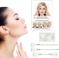Face Lift Tape - Licht Haar - Facelift Zonder Chirurgie - Instant Eyes, Face And Neck Lift - Blond/wit/licht Haar - 40 Stuks - Transparent -Cosmeticawinkel 1200x1170 40