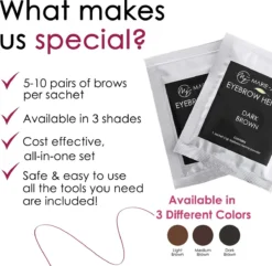 Marie-José & Co Henna Wenkbrauwverf Donkerbruin - Complete Henna Brows Kit - Tattoo Brow Set Voor 20 Paar Wenkbrauwen -Cosmeticawinkel 1200x1172 1