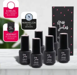 Miss Jules - 6-Delige Gellak Starterspakket - Nagellak - Kleur Nude - Glanzend & Dekkend Resultaat -Cosmeticawinkel 1200x1172 7