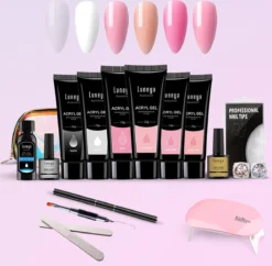 Luneya Polygel Kit - 6 Kleuren - Polygel Nagels Starterspakket - Tasje - Incl. UV LED Lamp -Cosmeticawinkel 1200x1174 7