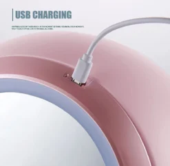 Make Up Organizer Met Make Up Spiegel En Led Verlichting | Usb Opladen Make-Up Tool Organizer Cosmetische Opbergdoos Draagbare Lade Led Spiegel Make-Up Tool Kits Opbergrek Maquillage | Make Up Spiegel Met Verlichting | Make Up Organizer Lades - Roze -Cosmeticawinkel 1200x1176 10