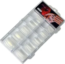 Merkloos Design Nail Nageltips Set - Transparant - 100 Stuks