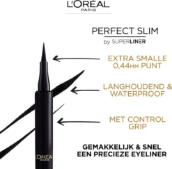 L’Oréal Paris Superliner Perfect Slim - Intense Black - Zwarte Pen Eyeliner - 4.7 Ml 13 L’Oréal Paris Superliner Perfect Slim - Intense Black - Zwarte Pen Eyeliner - 4.7 Ml -Cosmeticawinkel 1200x1181 3