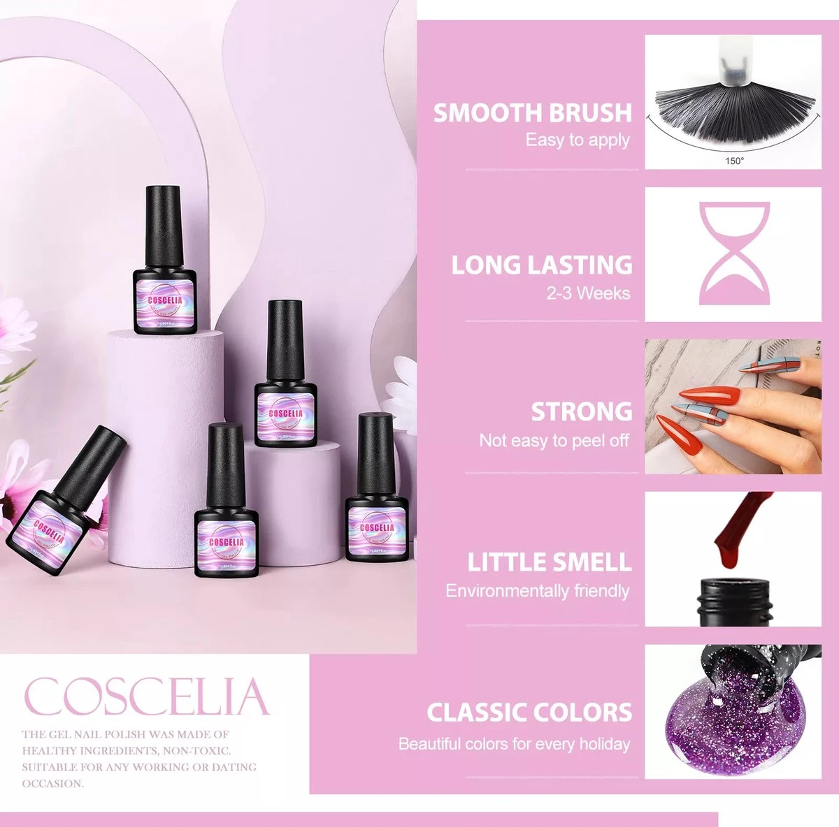 Royala F - Gellak Starterspakket + Inclusief Portable UV LED Lamp + Met 6 Verschillende Gellak Kleuren - Gellak Lamp – Topcoat - Basecoat - Alle Benodigdheden In Eén 20 Royala F - Gellak Starterspakket + Inclusief Portable UV LED Lamp + Met 6 Verschillende Gellak Kleuren - Gellak Lamp – Topcoat - Basecoat - Alle Benodigdheden In Eén - Afbeelding 20