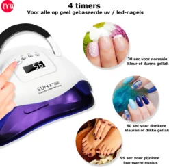 Nageldroger - Nageldrogers - 80 Watt UV LED Lamp Nagels - 45 Leds - Nagellak Droger - UV LED Lamp - Nagellamp - Nail Dryer - Nageldroger Voor Gel Nagellak - Gewone Nagellak - Wit 12 Nageldroger - Nageldrogers - 80 Watt UV LED Lamp Nagels - 45 Leds - Nagellak Droger - UV LED Lamp - Nagellamp - Nail Dryer - Nageldroger Voor Gel Nagellak - Gewone Nagellak - Wit -Cosmeticawinkel 1200x1187 4